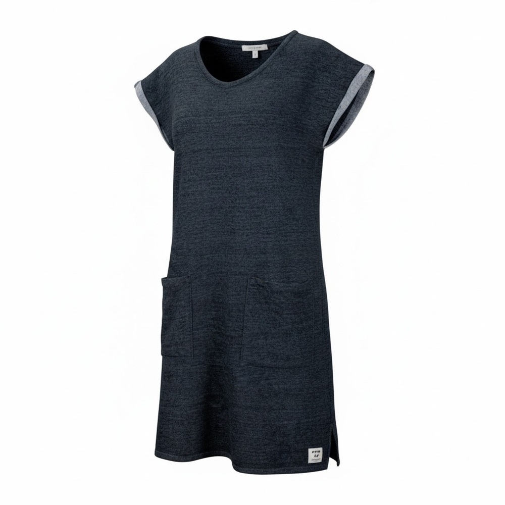 Roots Oversize Short Sleeve Black Dress